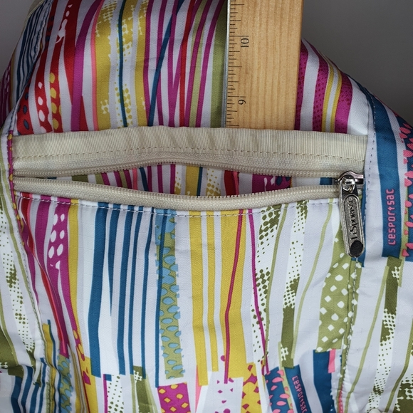 Lesportsac striped large messenger bag - Picture 5 of 14